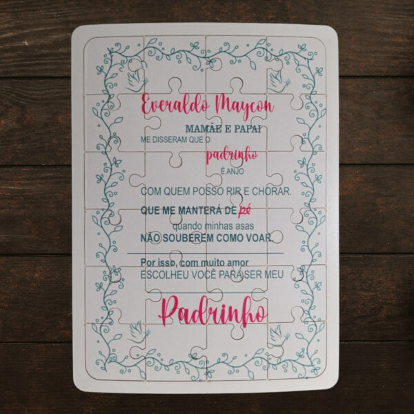 Quebra-cabeça personalizado