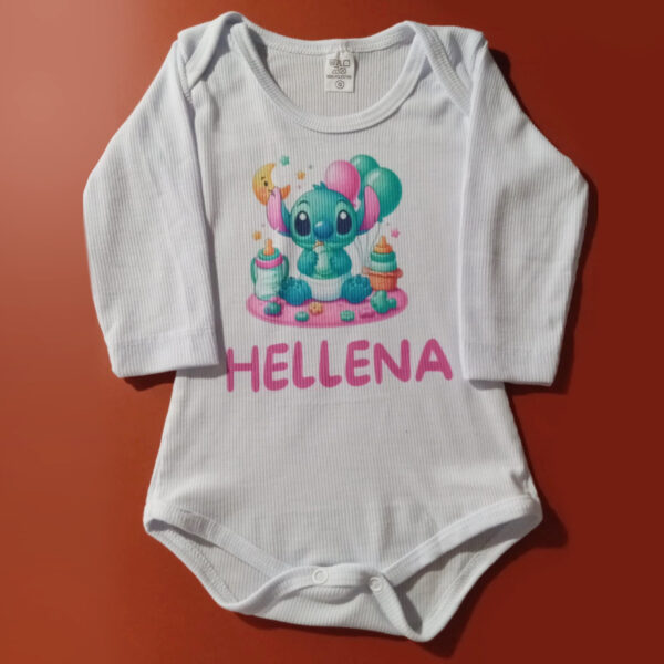 body-manga-longa Body personalizado para bebês