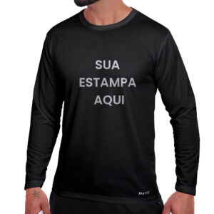 camiseta dry fit manga longa personalizada Camiseta Dry Fit Manga Longa Personalizada