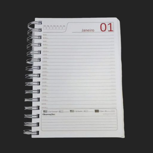 agenda miolo Agenda Permanente Personalizada Capa Pet